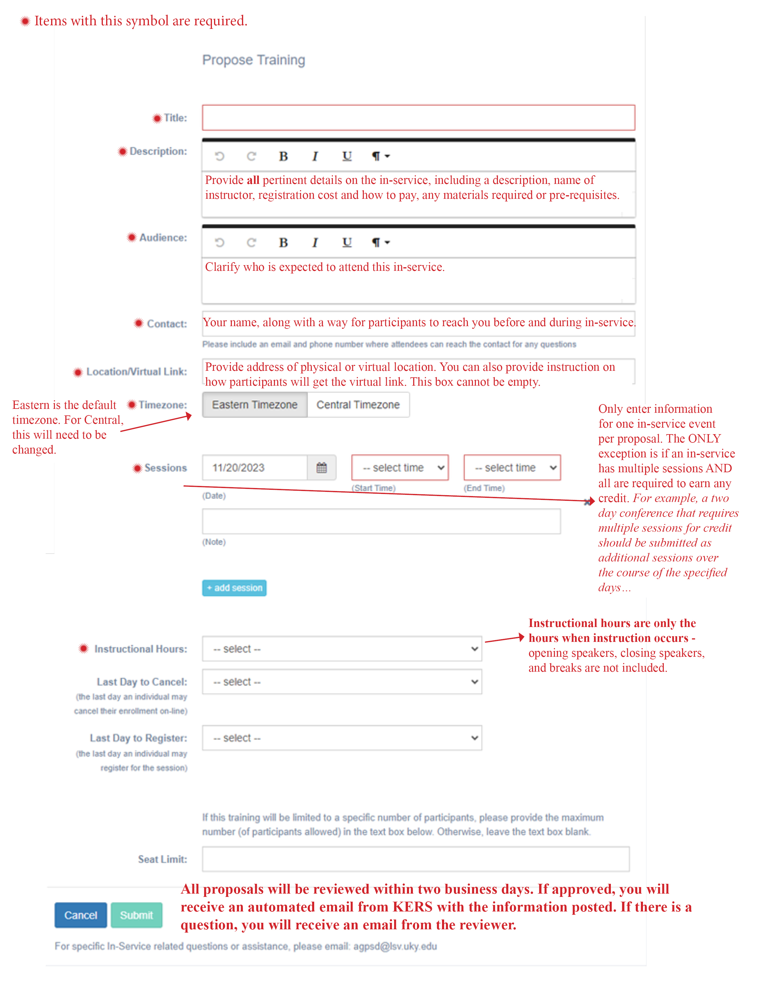 How to submit a proposal to KERS