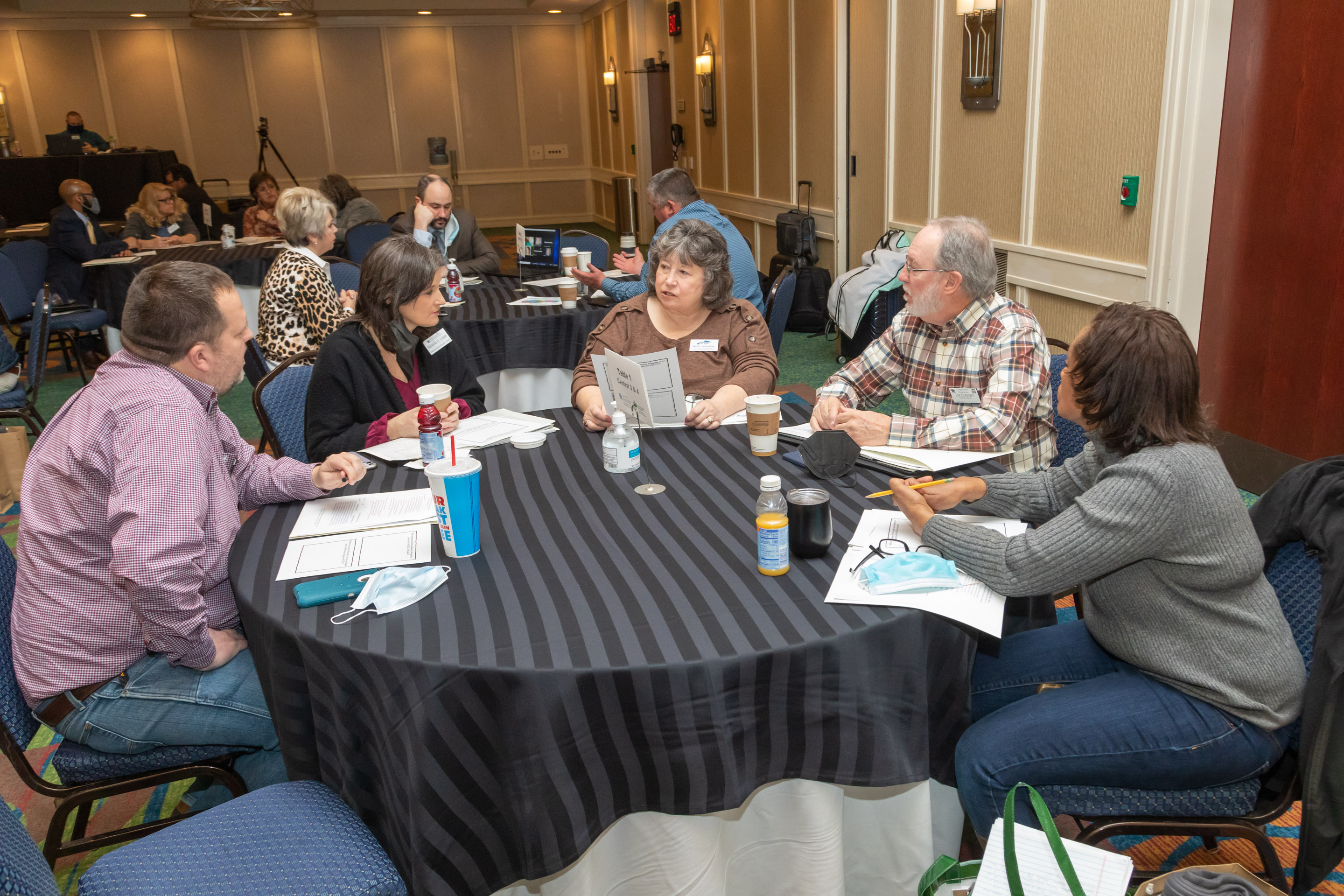 Participant discussion at the 2022 winter meeting of the State Extension Advisory Council.